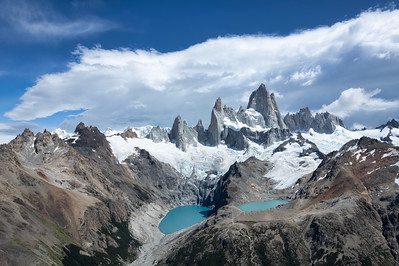 Beautiful landscape - Surviving storm under Mt.Fitz Roy