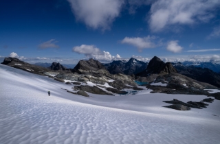 Echoes of the Infinite: Traversing Park Pass Glacier Beneath Poseidon Peak, Southern Alps, New Zealand